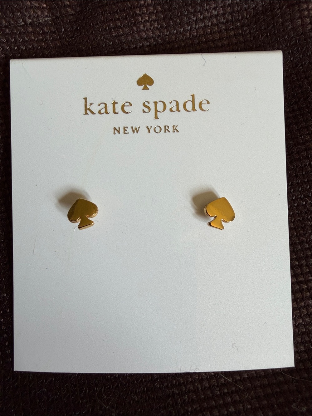 kate spade Gold Spade small Stud Earrings
